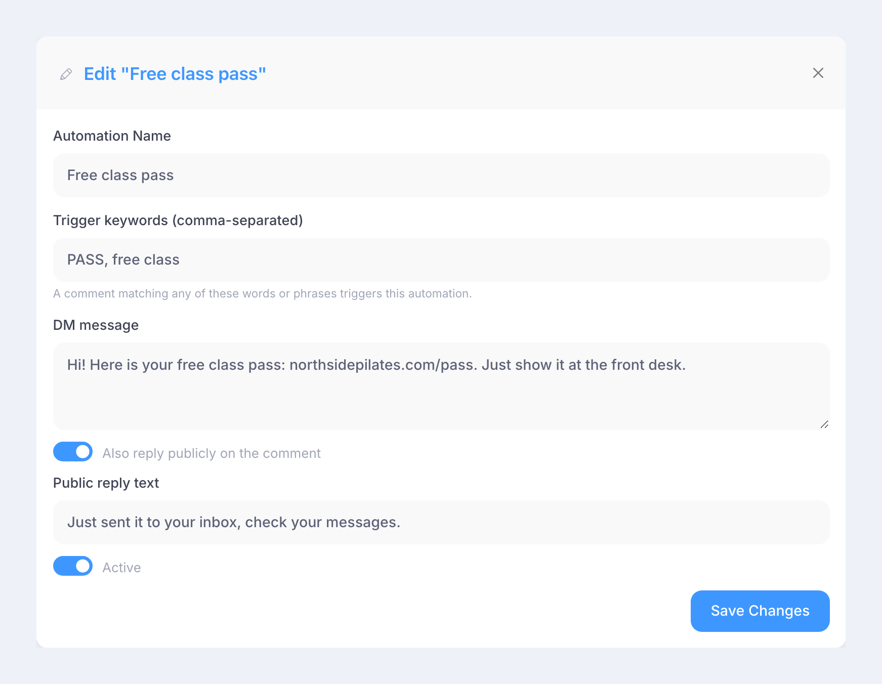 RobinReach comment to DM